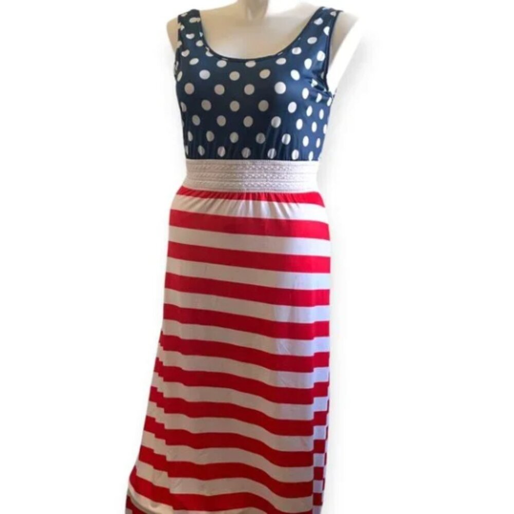 Bundle: Patriotic Sleeveless Maxi Dress + A Prayer a Day Book - Picture 4 of 7